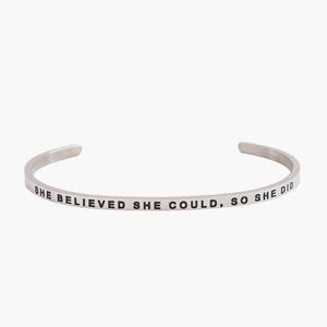 Mantra Band Silver Bracelet